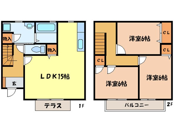 エステリ－オＣの物件間取画像